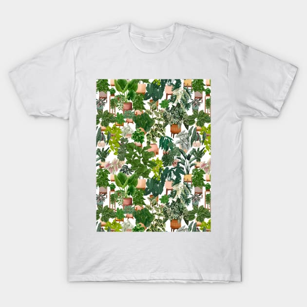 Potted House plants T-Shirt by Gush Art Studio 1